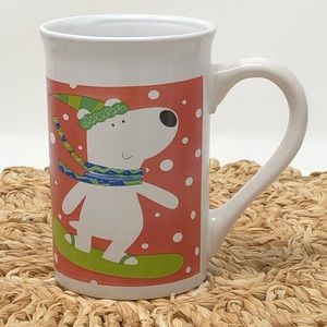 Snowboard Bear Mug Bear Snowboarding Mug 12 oz Royal Norfolk
